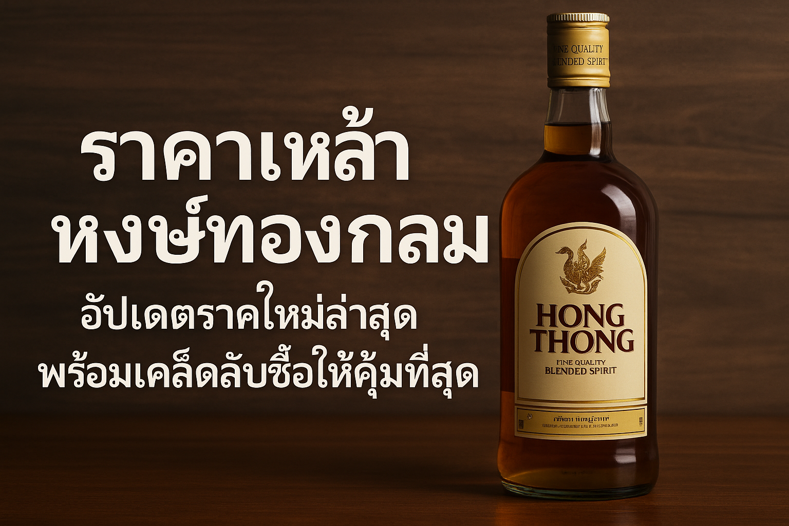 ราคาเหล้าหงษ์ทองกลม
