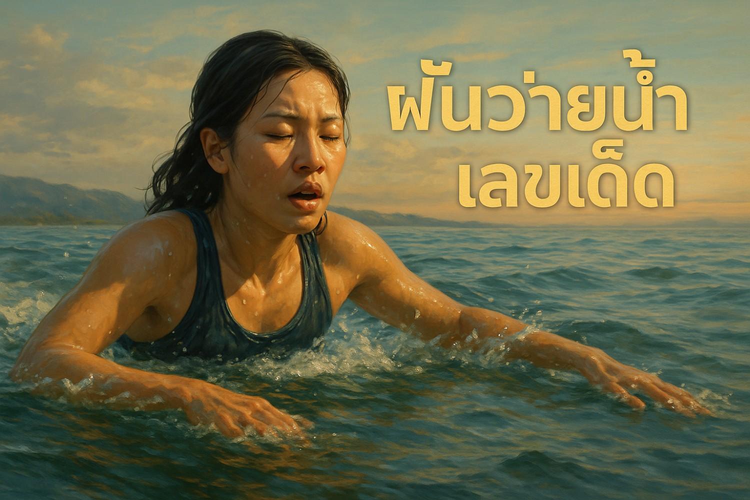 ฝันว่าว่ายน้ํา เลขเด็ด