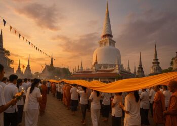 ประเพณีแห่ผ้าขึ้นธาตุ